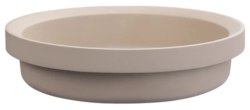 Bella Vista Calypsa Latte  Semi-Inset Basin with overflow 430 x 430 x 135mm