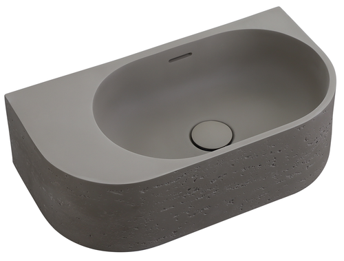 Bella Vista Elysia Zayt Wall Hung Basin with overflow 500 x 275 x 150mm