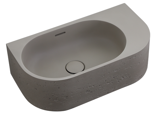 Bella Vista Elysia Zayt Wall Hung Basin with overflow 500 x 275 x 150mm