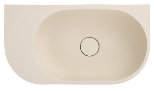 Bella Vista Elysia Pilos Wall Hung Basin with overflow 500 x 275 x 150mm