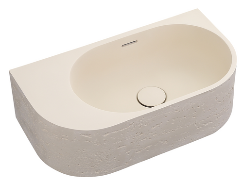 Bella Vista Elysia Pilos Wall Hung Basin with overflow 500 x 275 x 150mm