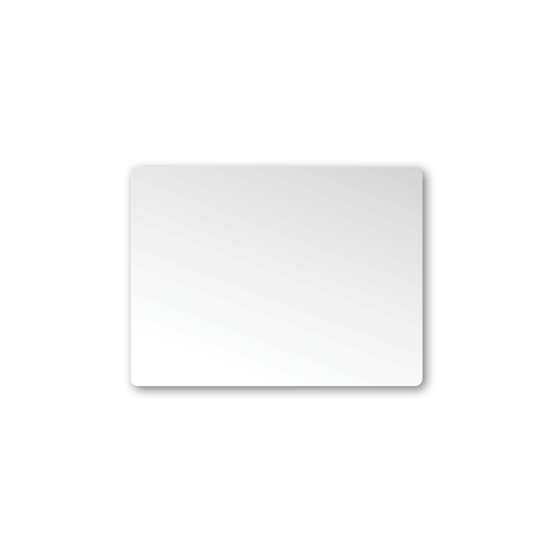 R20 Radius Corner Rectta Plain Pencil Edge Mirror