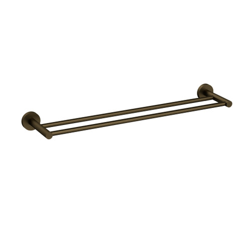 Otus Slimline SS304 Double Towel Rail 900 mm In Antique Brass