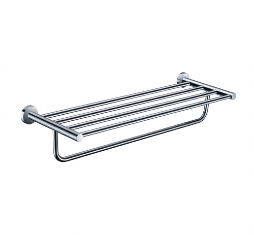 Lollypop Chrome Towel Rack -  Two Layer