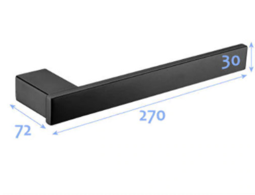 BLACK Pescara Towel Ring - Horizontal