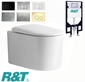 Devito Wall Hung Pan With R&T Inwall Cistern - Rimless Tornado