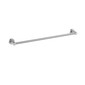 Ikon Linie Fluted Single Towel Rail 600mm Brushed Nickel