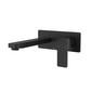 Ikon Ceram Wall Basin Mixer and Spout Combination  - Matt Black 