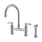 York Bridge Kitchen Set With Hand Spray Chrome