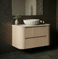 Coogee TWIN Rouned Curve Corner 901 - 1199 mm Vanity - Optional Bench Top