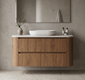 Coogee TWIN Rouned Curve Corner 1200 mm Vanity - Optional Stone Bench Top