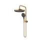 Amoza twin shower.3pk Brushed Copper -300mm Shower Head
