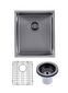 Gun Metal Stainless Steel PVD Single Bowl Kitchen Sink  390mmL x450mmWx 215mmH 