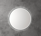 Aulic Windsor Round 700mm Led Mirror -  Matte Black Framed