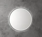 Aulic Windsor Round 900mm Led Mirror -  Matte Black Framed