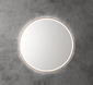 Aulic Windsor Round 900mm Led Mirror -  Brushed Bronze Framed