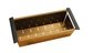 440mm Square Stainless Steel Brushed Gold Colander for Kitchen Sink