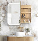 Newport Led Woodland Oak Shaving Cabinet 900(W)x750(H) 