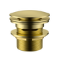 Bath Pop-up Waste 40mm With Removable Waste Overflow -Brushed Gold