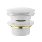 Bath Pop-up Waste 40mm With Removable Waste Overflow -Gloss White 