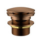 Bath Pop-up Waste 40mm With Removable Waste Overflow -Brushed Copper