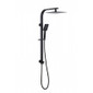 2 in 1 Square Shower Combo Matt Black  --- UNIVERSAL INLET