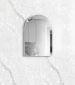OTTI Archie 900x600x20mm Matt White Metal Framed Tuffi Mirror