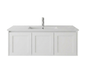 England Hampton White Shaker Wall Mount 1200 mm Vanity  - Optional Stone Bench