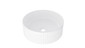 370mm Round Above Counter Fluted Basin - Matt White 