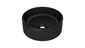370mm Round Above Counter Fluted Basin - Matt Black 