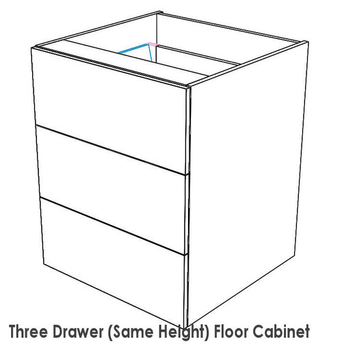 Kitchen Base Cabinet W 3 Drawers Polyurethane Paint Renovation D