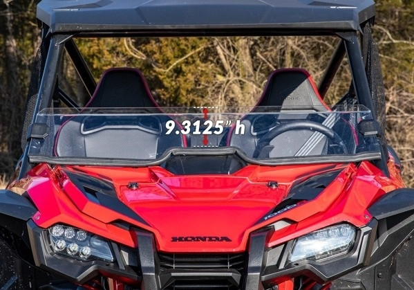 オ―ルド モルダバイト カ―ビング ドルフィン2頭 Honda Talon 1000 Half Windshield by Super ATV HWS-H-TAL-0000
