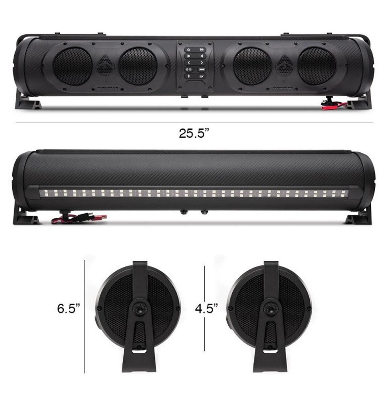 Honda Pioneer/Talon SoundExtreme Amplified Bluetooth UTV Soundbar with RGB  Lighting by Ecoxgear