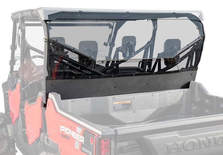 Honda Pioneer 1000-6 Rear Windshield by SuperATV - RWS-H-PIO1K6-76 Honda Pioneer 1000-6 Rear Windshield by SuperATV - RWS-H-PIO1K6-76