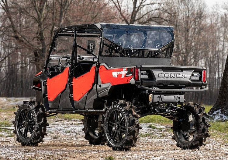 Honda Pioneer 1000-6 Rear Windshield by SuperATV - RWS-H-PIO1K6-76