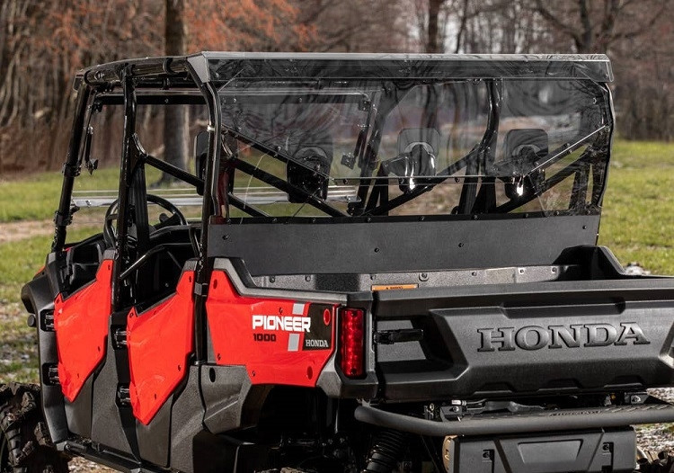Honda Pioneer 1000-6 Rear Windshield by SuperATV - RWS-H-PIO1K6-76