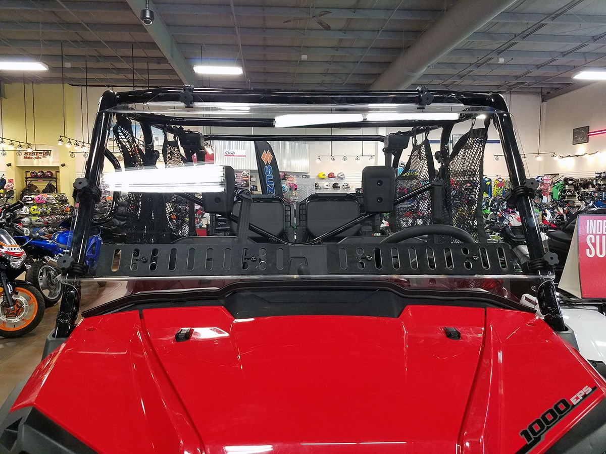SAJ-1280Z ハカランダ Honda Pioneer 1000 Full Windshield with Dual Vent (Scratch