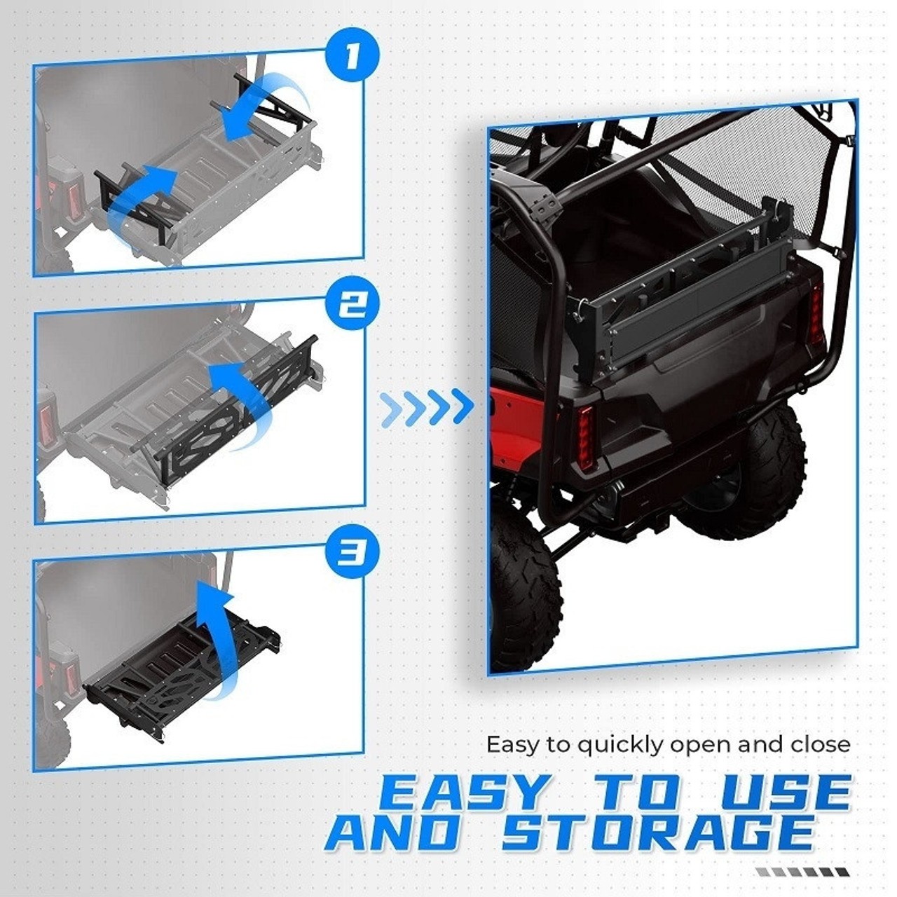 Maximize Bed Space Honda Pioneer 7004 / 10005 Rear Cargo Bed