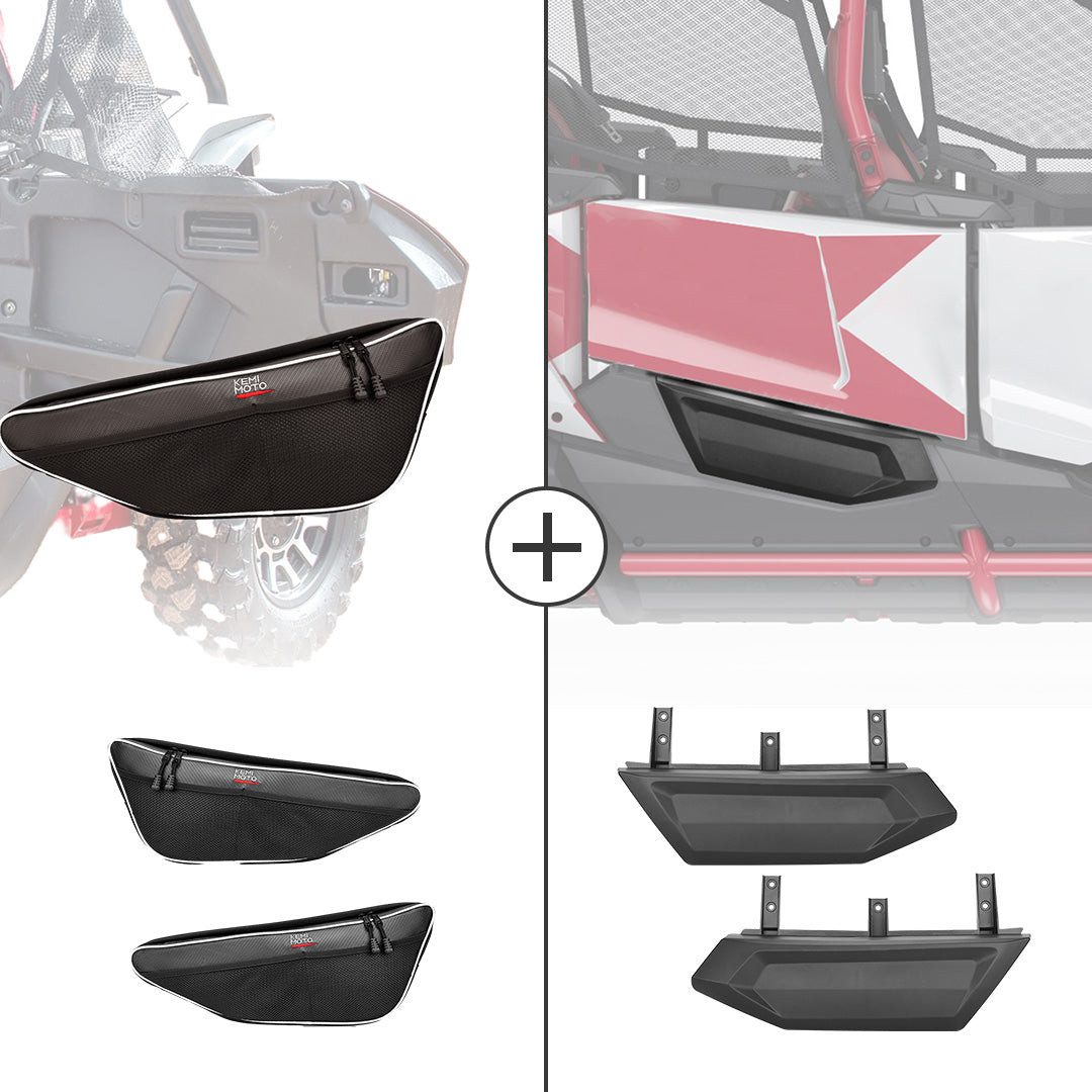 ハンガー Honda Talon Door Bags & Rear Lower Door Panel Insert by Kemimoto