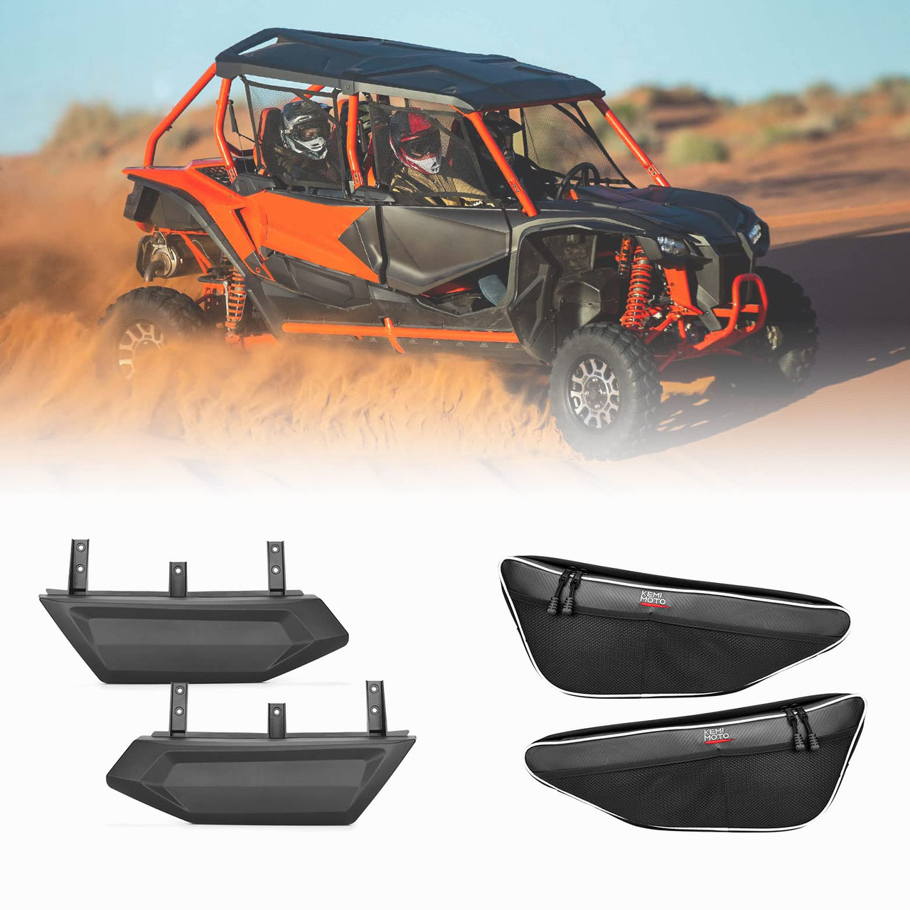 Honda Talon Door Bags & Rear Lower Door Panel Insert by Kemimoto