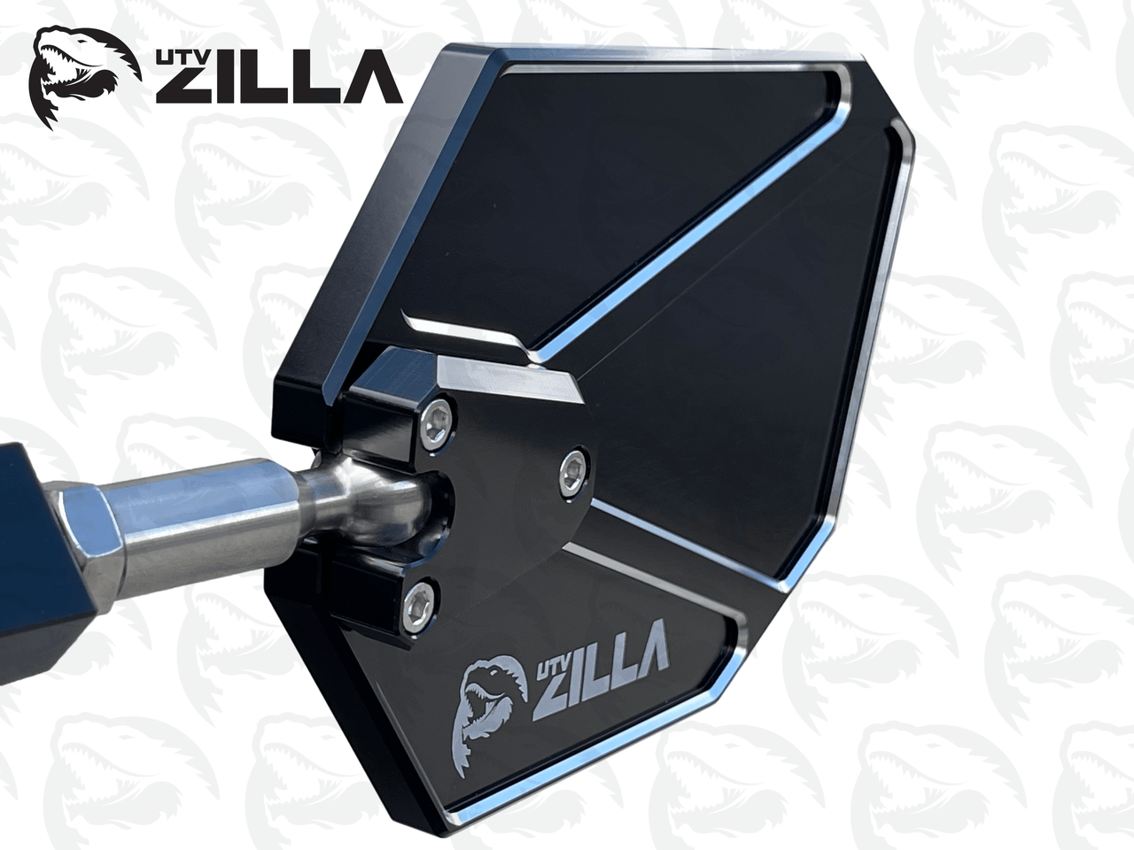SABER X-Wide Convex Billet Mirror Kit (For Round Bars) by UTVZILLA