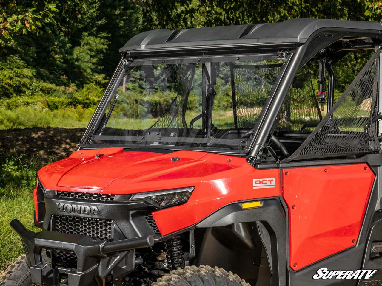 Honda Pioneer 1000 Scratch-Resistant Flip Windshield by SuperATV