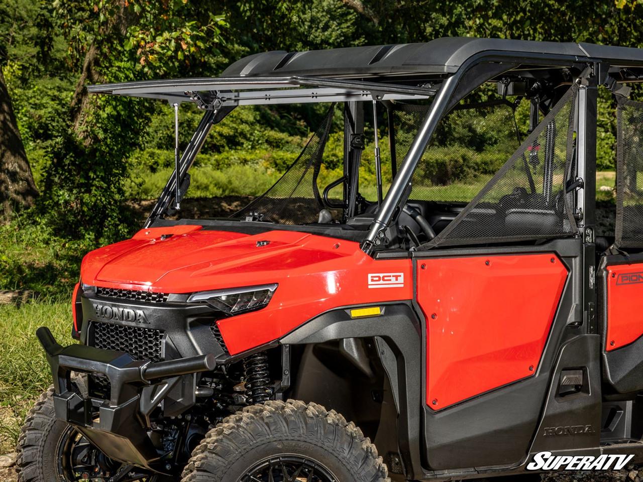 Honda Pioneer 1000 Scratch-Resistant Flip Windshield by SuperATV