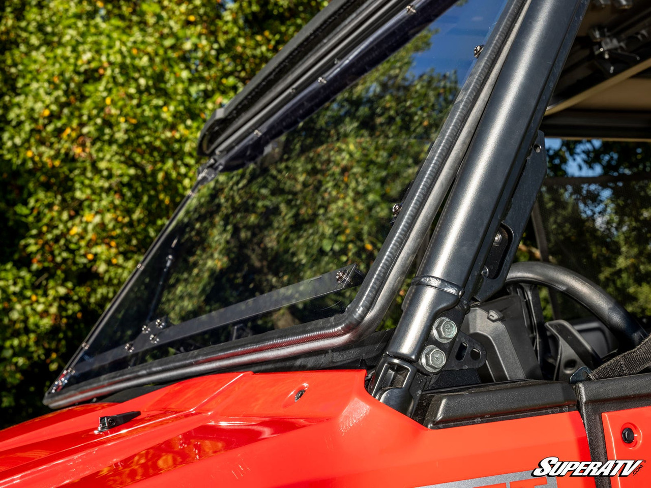 Honda Pioneer 1000 Scratch-Resistant Flip Windshield by SuperATV