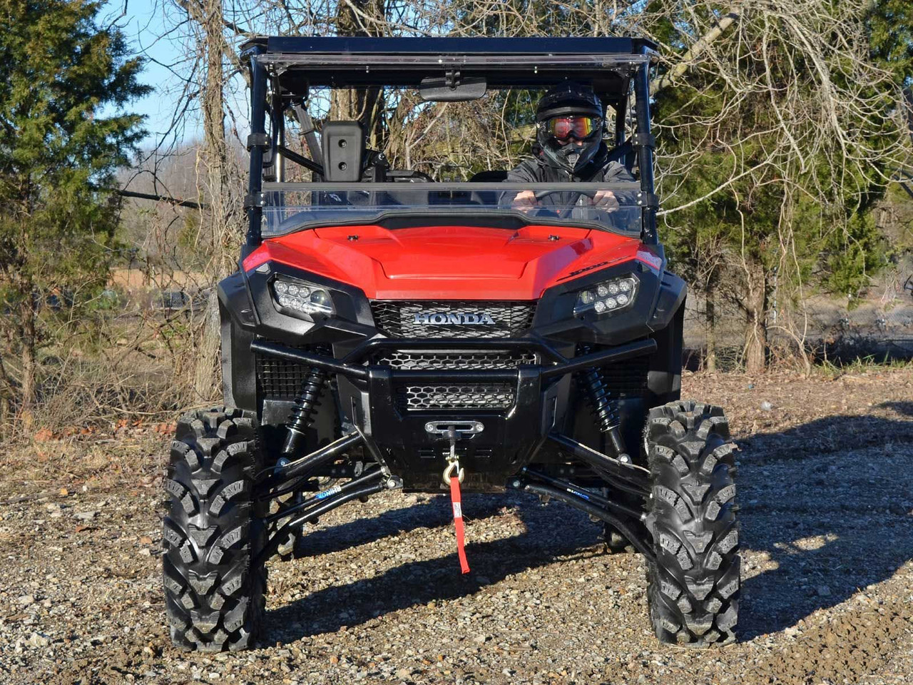 Scratch Resistant Flip Windshield for the Honda Pioneer 1000