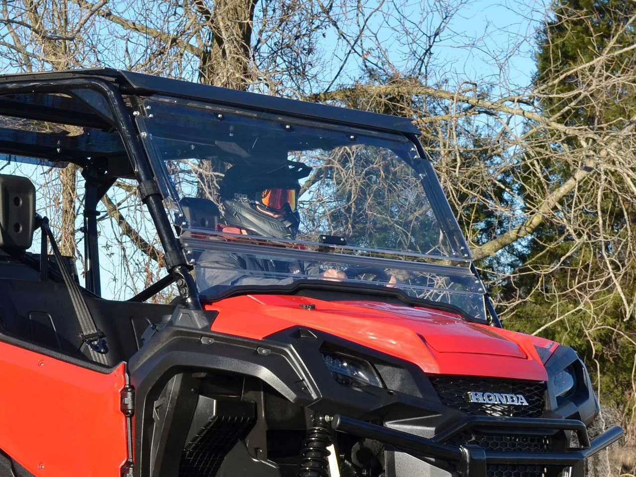puu　FREED シールド Scratch Resistant Flip Windshield for the Honda Pioneer 1000