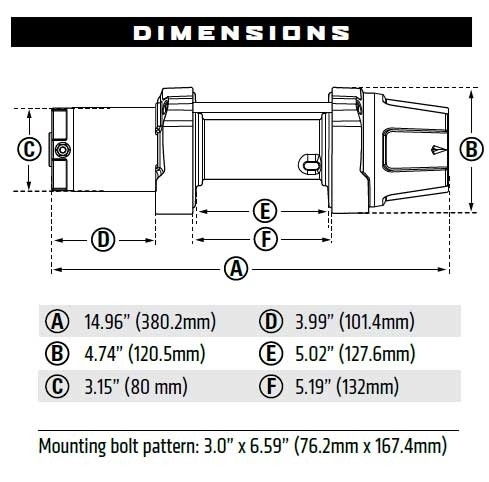 VANSON R&R サイズ40 TALON MADMAX Honda Pioneer/Talon VRX 4500 lb Powersports Winch - Warn
