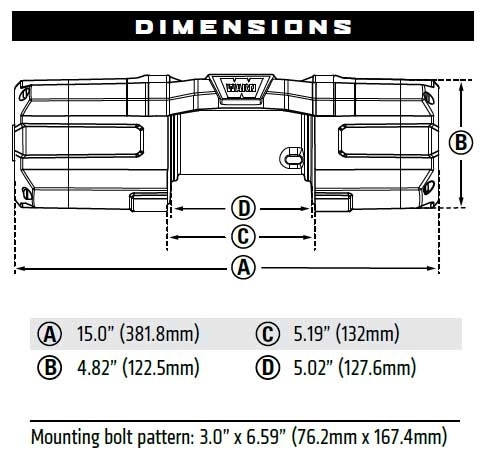 Honda Pioneer/Talon Axon 4500 lb Powersports Winch - Warn