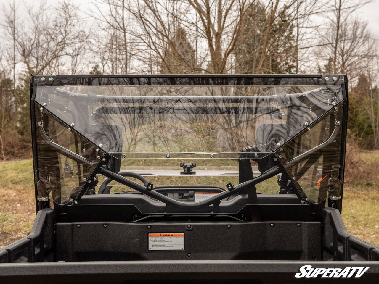 Honda Pioneer Rear Windshield - SuperATV RWS-H-PIO1XX-76