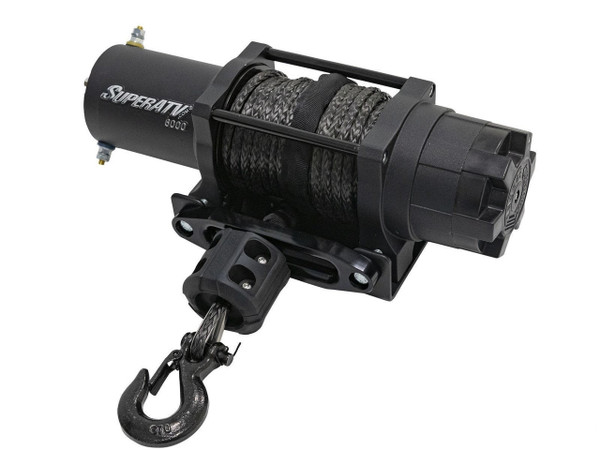 Honda Pioneer/Talon 6000 Lb. Black Ops UTV/ATV Synthetic Rope Winch by SuperATV